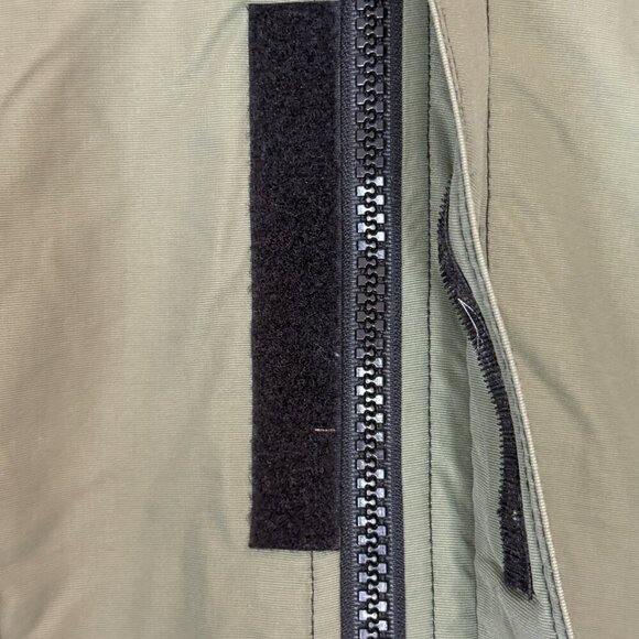 Vintage Jacket Coat Green Black Full Zip Quilted Lining 80s 90s Live Wire XL - Picture 8 of 15